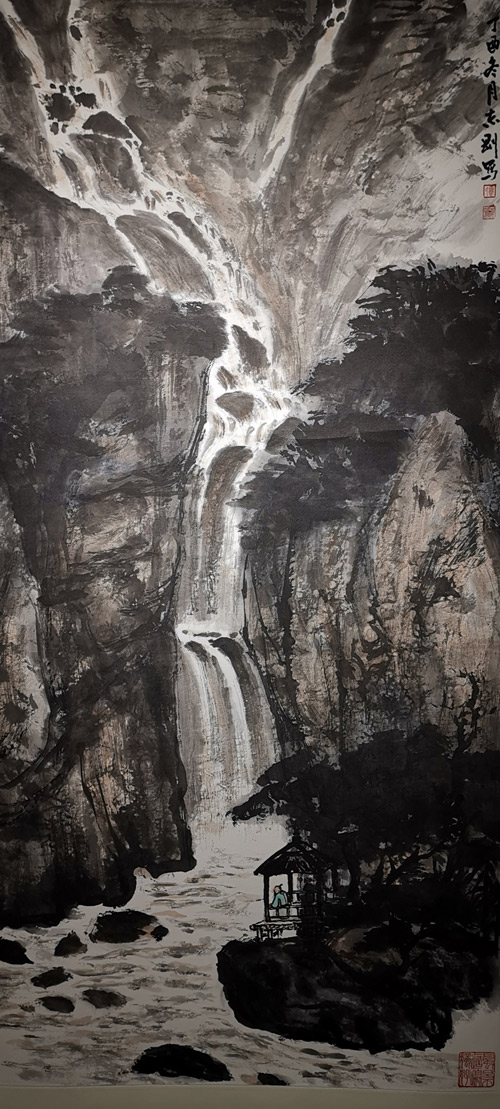 覃志刚 山水 68cm×137cm