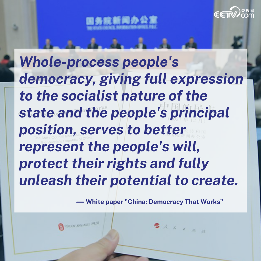 Whole-process People's Democracy Explained In China's White Paper On ...