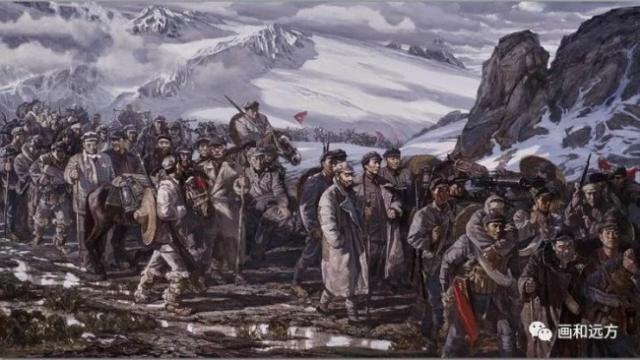 走过岷山  320X180cm 2002年