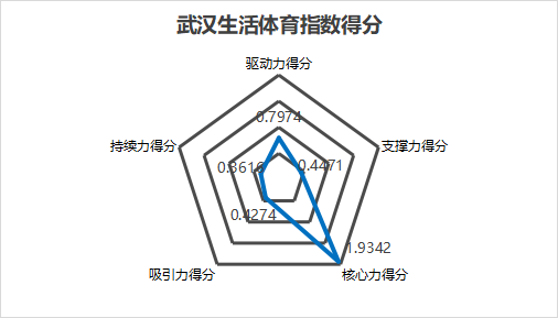 武漢生活體育指數得分圖