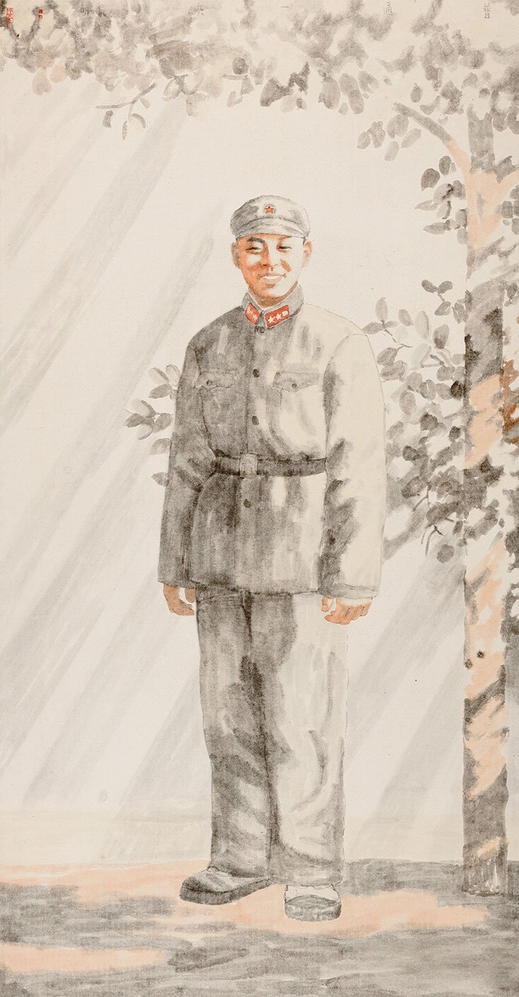 田黎明作品 雷锋 182.2×95.5cm 2001 