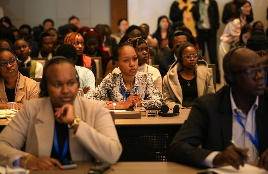 Participants attend a forum on the English edition of the fifth volume of "Xi Jinping: The Governance of China" in Nairobi, the capital of Kenya, Dec. 1, 2025. (Xinhua/Han Xu)