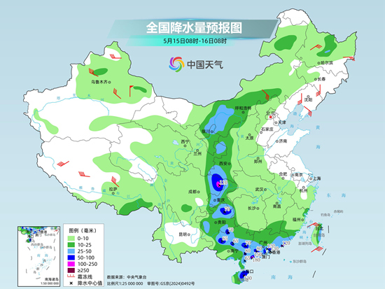 中东部大范围降雨上线 北方炎热天气按下暂停键