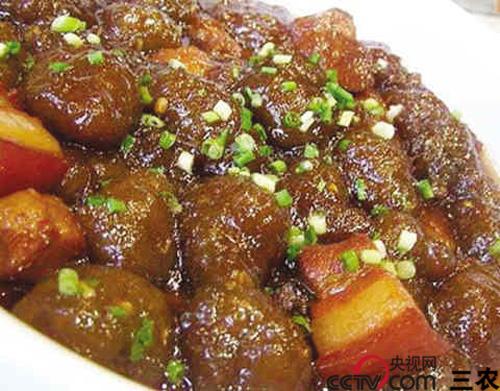 乡村美食:山粉圆子烧肉乡下老家的味道