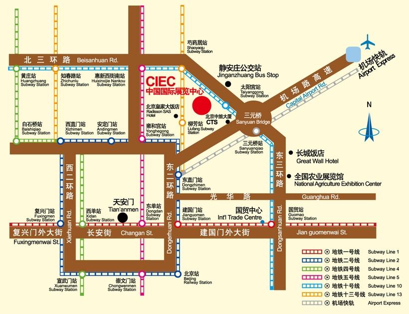 中国国际展览中心地图图片